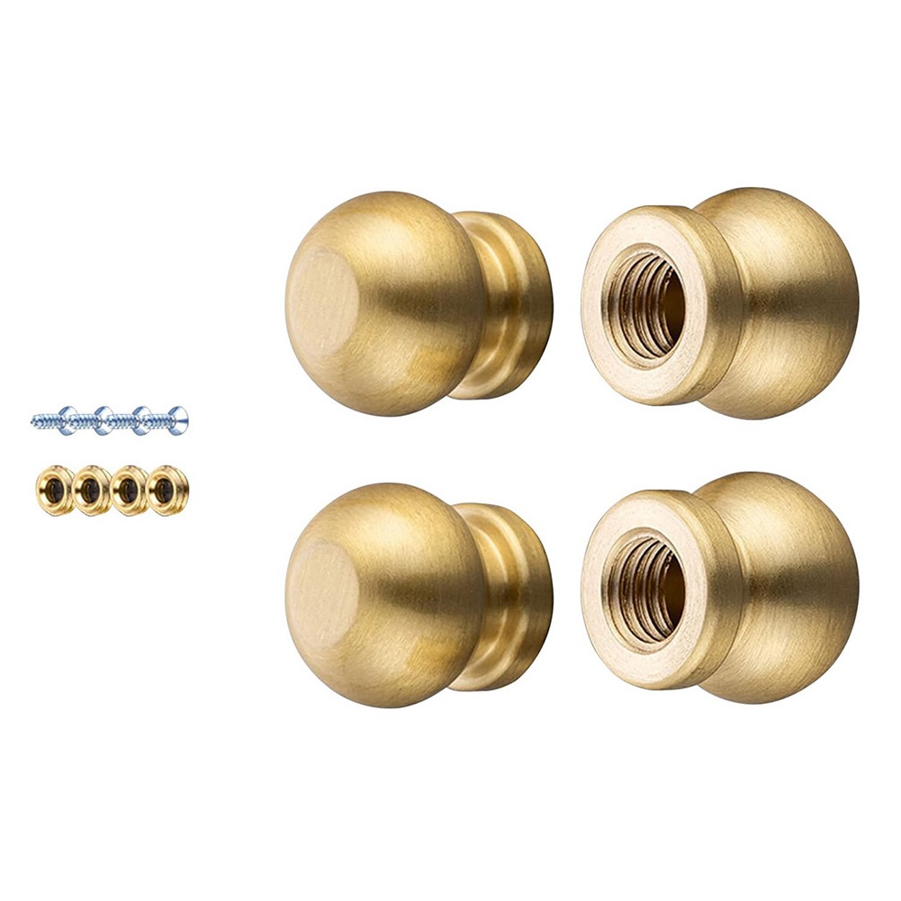 Display Risers Set - Brass Board Feet Set of 4